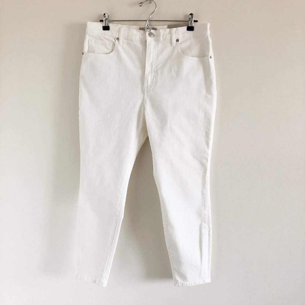 NWOT Everlane The High Rise Skinny Jean 32 Ankle White